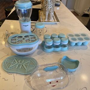 Baby Blue Baby Food Maker & Storage Set